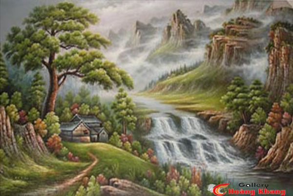 Tranh Núi - Nước - Phong Thuỷ